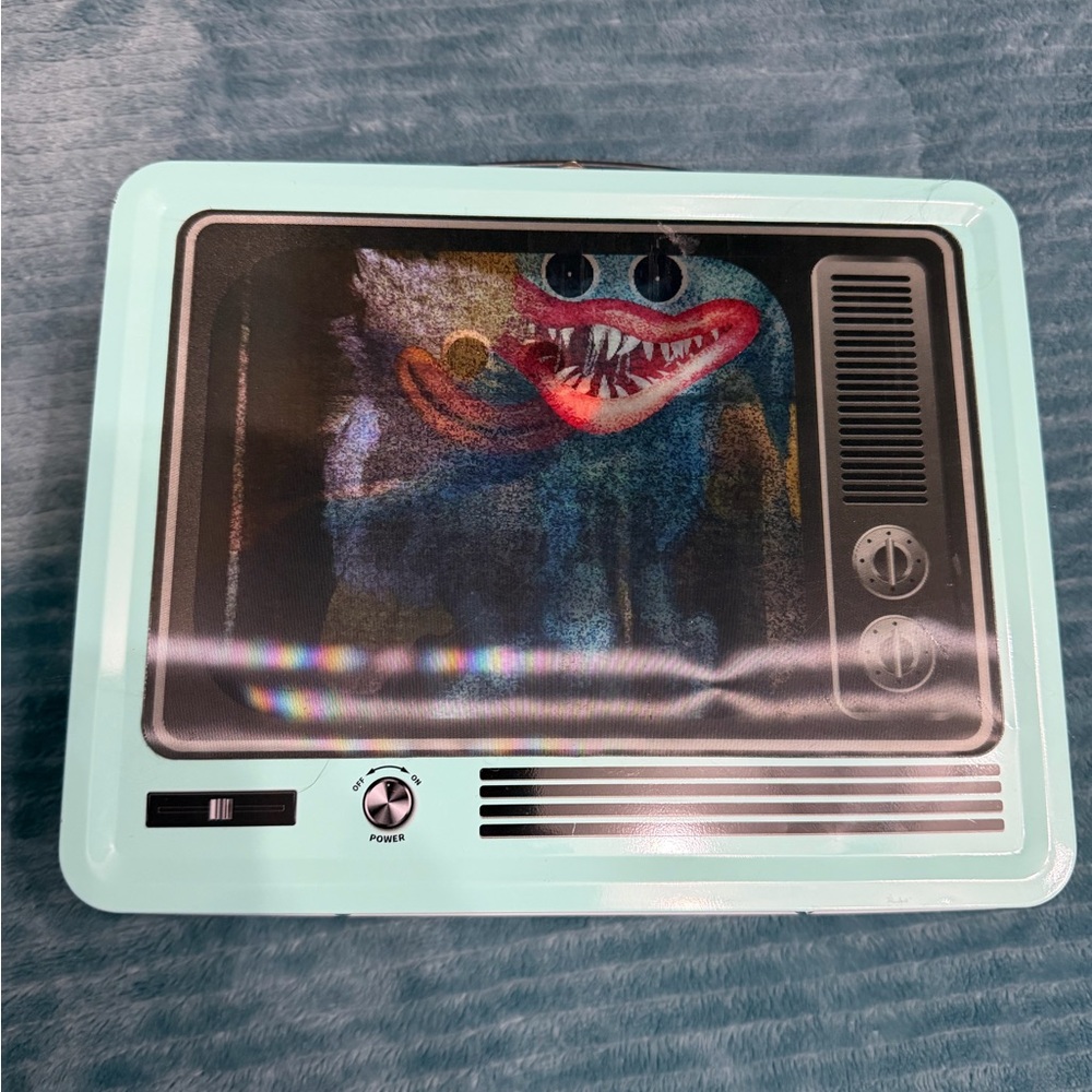 Huggy Wuggy Retro TV Design Lunch Box